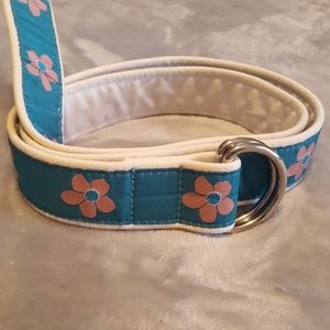 pretty flower adjustable belt